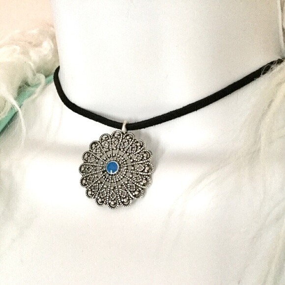 Oracle Suede‎ Leather Cord Choker - Picture 2 of 4